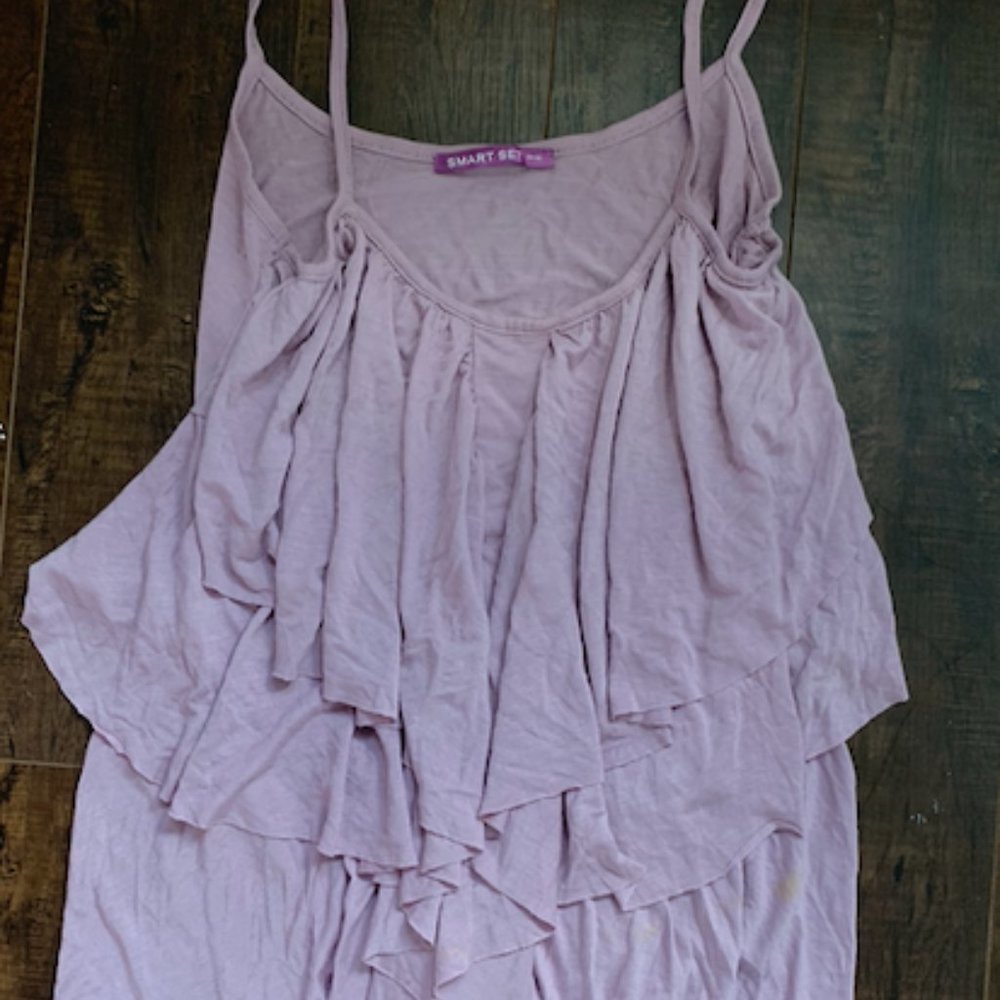 Smart Set Lilac Ruffle Top